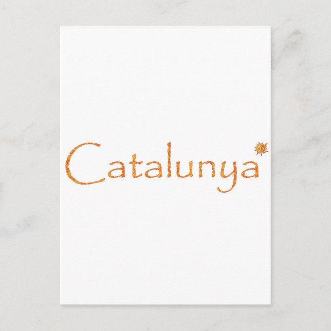 Katalunya Postkarte (Vorderseite)