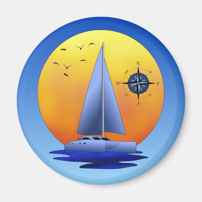 Katamaran Sailing Magnet (Vorne)