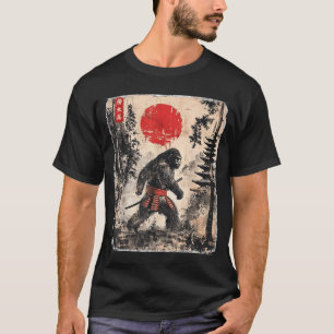 Katana Bigfoot Samurai Japanisch Bushido T-Shirt