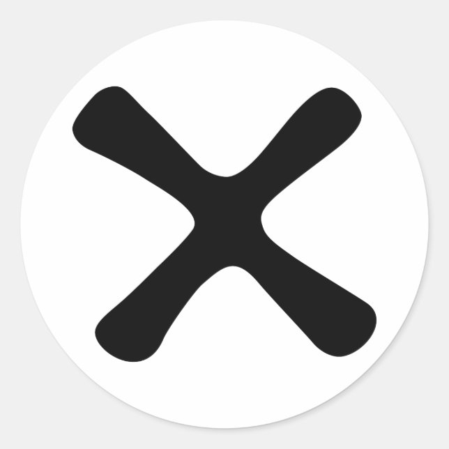 Katanga-Währungssymbol Runder Aufkleber (Vorderseite)