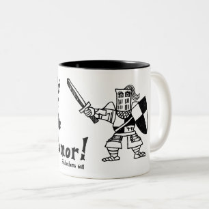 Katapult-Massaker Ephesians 6:11 Dame Knight Mug Zweifarbige Tasse