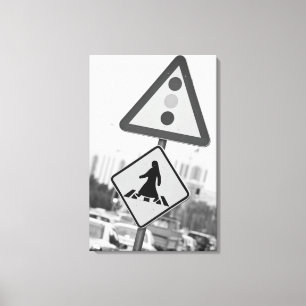 Katar, Ad Dawhah, Doha. Arabische Fußgängerzone  Leinwanddruck