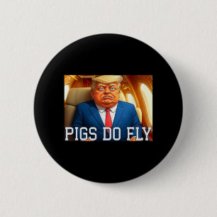 Katar ein Lago gegen Trump Katar Flugzeug Schweine Button