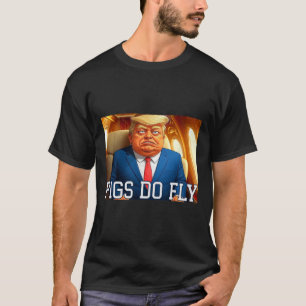 Katar ein Lago gegen Trump Katar Flugzeug Schweine T-Shirt