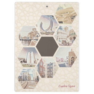 Katar erkunden klemmbrett