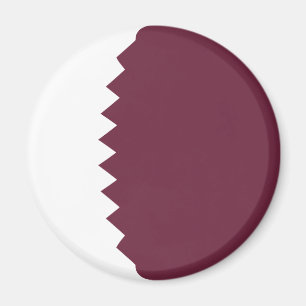 Katar Fischaugen-Flagge-Magnet Magnet