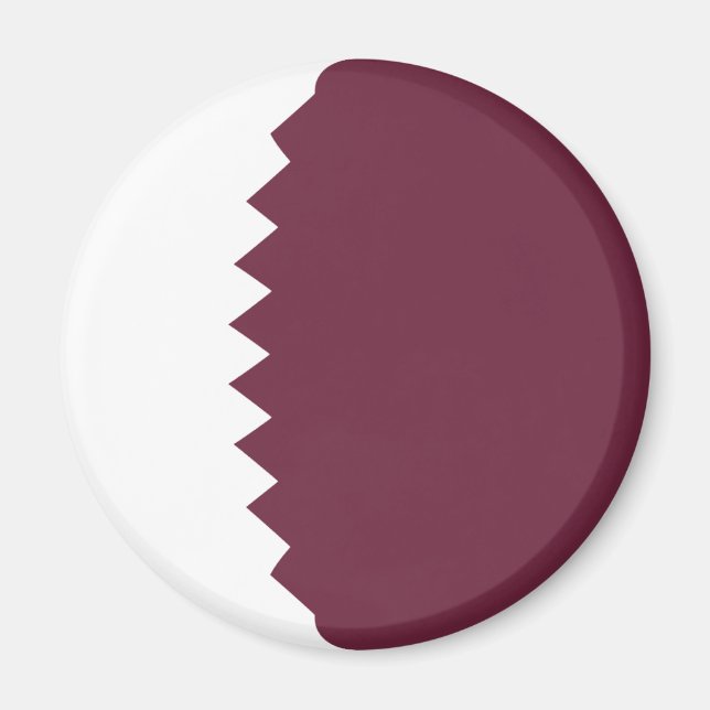 Katar Fisheye Flag Magnet (Vorne)