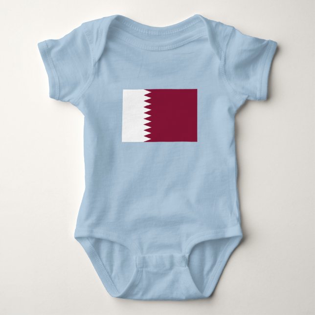 Katar-Flag Baby Strampler (Vorderseite)