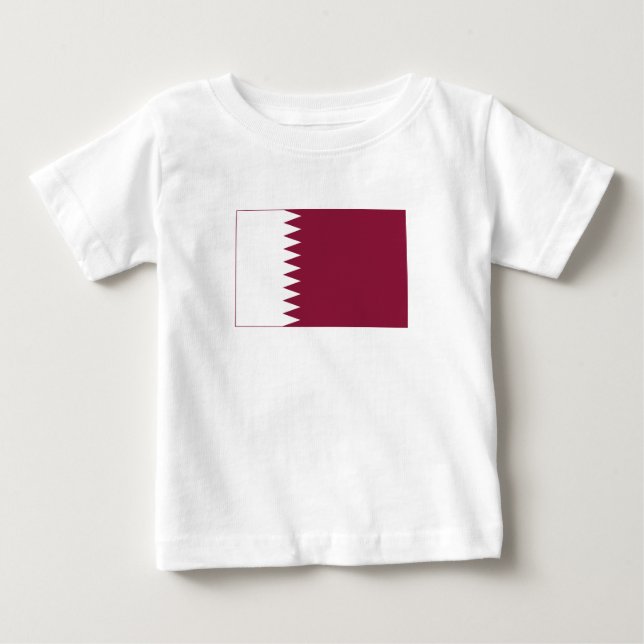 Katar-Flag Baby T-shirt (Vorderseite)