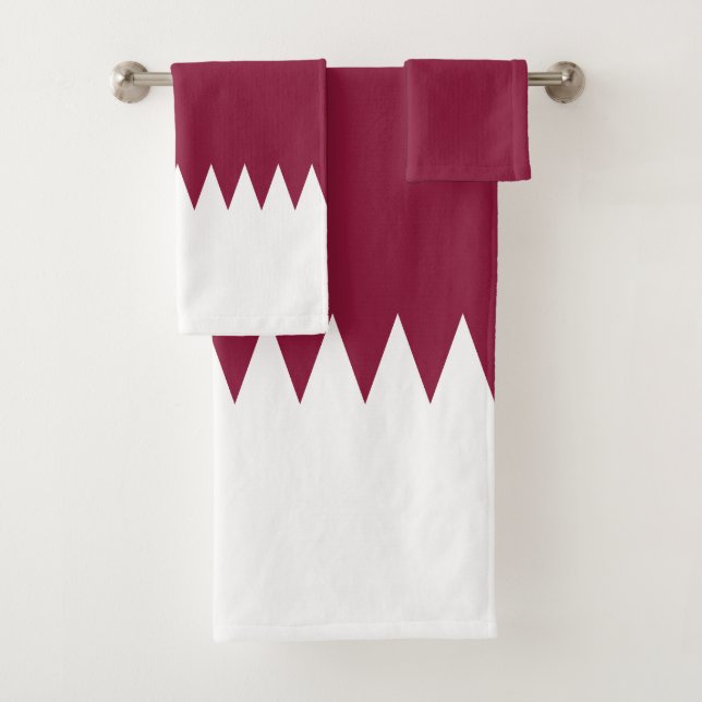 Katar-Flag Badhandtuch Set (Insitu)