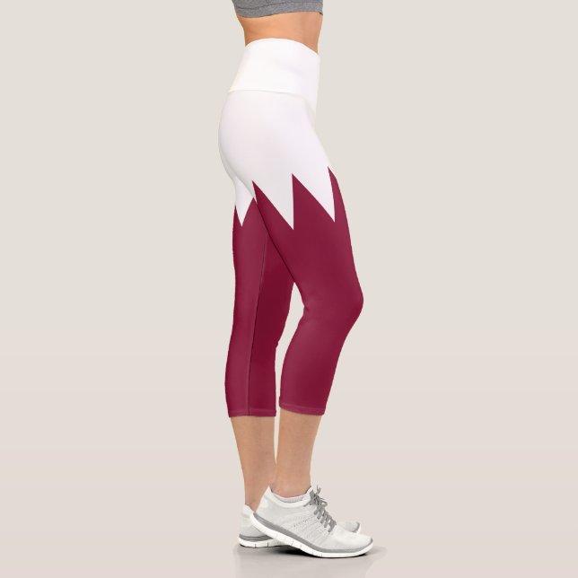 Katar-Flag Capri Leggings (Rechts)