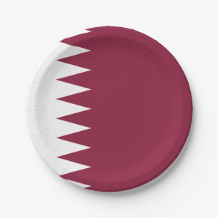 Katar-Flag Pappteller