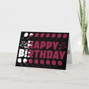 Katar Flag Patriotic Geburtstag Karte