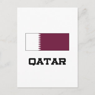 Katar-Flag Postkarte