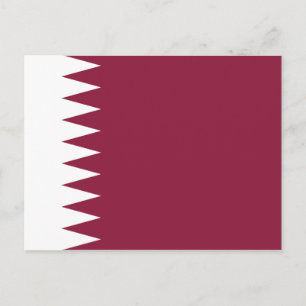 Katar-Flag-Postkarte Postkarte