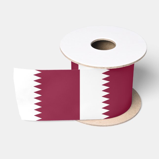 Katar-Flag Satinband (Spule)