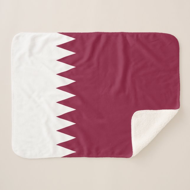 Katar-Flag Sherpadecke (Vorderseite (Horizontal))