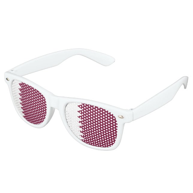 Katar-Flag Sonnenbrille (Schrägansicht)