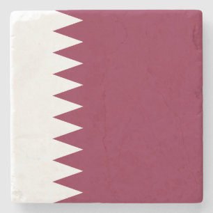 Katar-Flag Steinuntersetzer