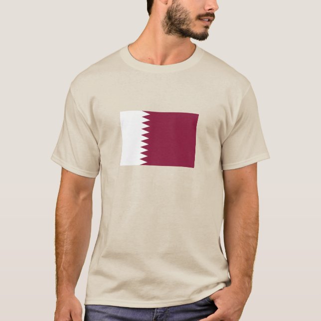 Katar-Flag T-Shirt (Vorderseite)
