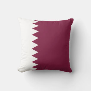 Katar Flag x Flag Pillow Kissen