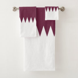 Katar-Flagge Badhandtuch Set