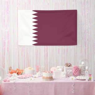 Katar-Flagge Banner