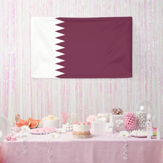 Katar-Flagge Banner (Party)