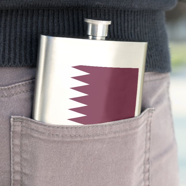 Katar-Flagge Flachmann (Beispiel)