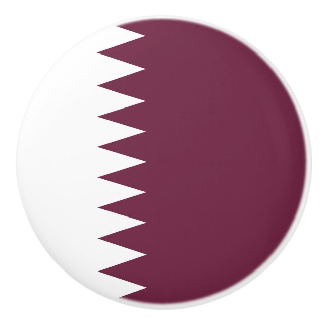 Katar-Flagge Keramikknauf (Vorderseite)
