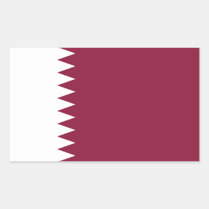 Katar-Flagge Rechteckiger Aufkleber