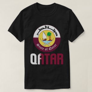Katar-Flagge und -mäntel, Patriotisch für Waffen T-Shirt