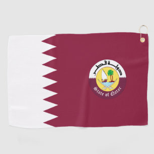 Katar-Flaggenemblem Golfhandtuch