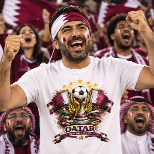Katar Fußballfan Fußball Weltmeisterschaft Anhänge T-Shirt