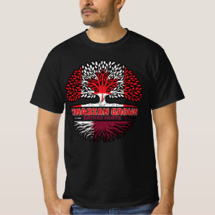 Katar Katar Kanadischer Treuhandflag Kanada T-Shirt