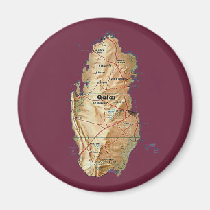 Katar Map Magnet