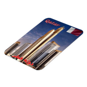 Katar - Panorama - Skycrapers - Magnet