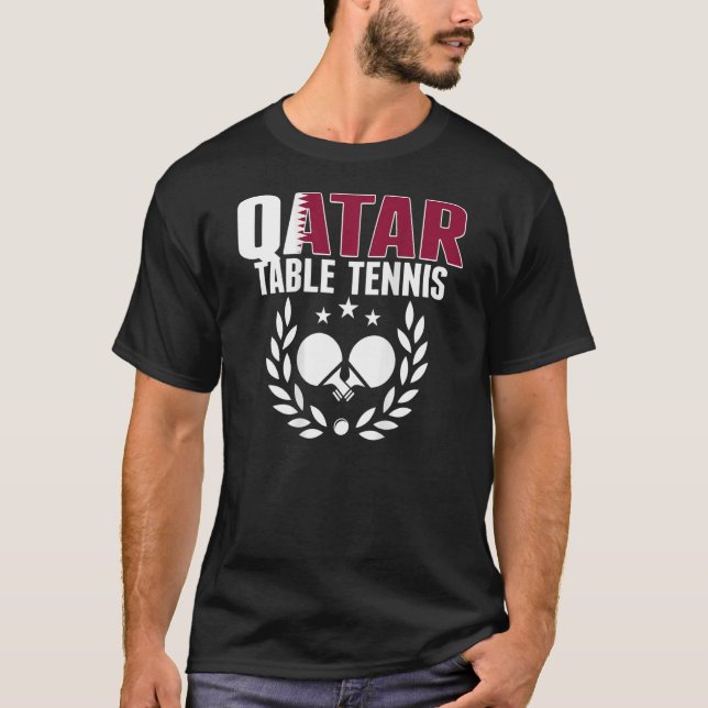 Katar Ping Pong Proud Katar Tischtennis Supplier T-Shirt (Vorderseite)