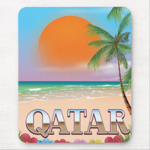 Katar-Reiseposter Mousepad