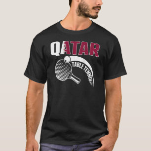 Katar Table Tennis Katar Ping Pong Unterstützer Sp T-Shirt