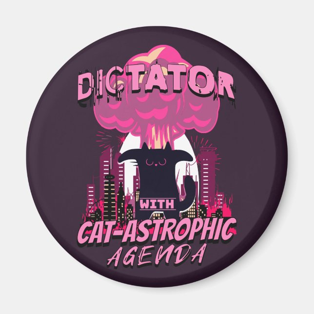 Katasterisches Zitat aus der lustigen Wut Magnet (Vorne)