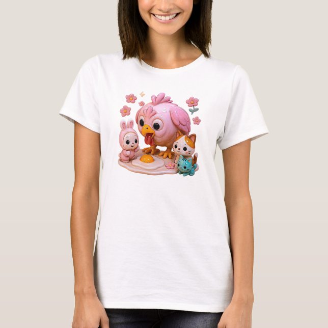 Katastrophal mit Ei T-Shirt (Vorderseite)