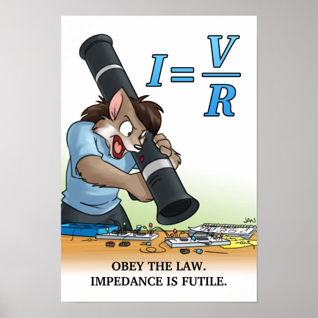 Katastrophe der Uni - Poster - Gesetz von Ohm (Vorne)