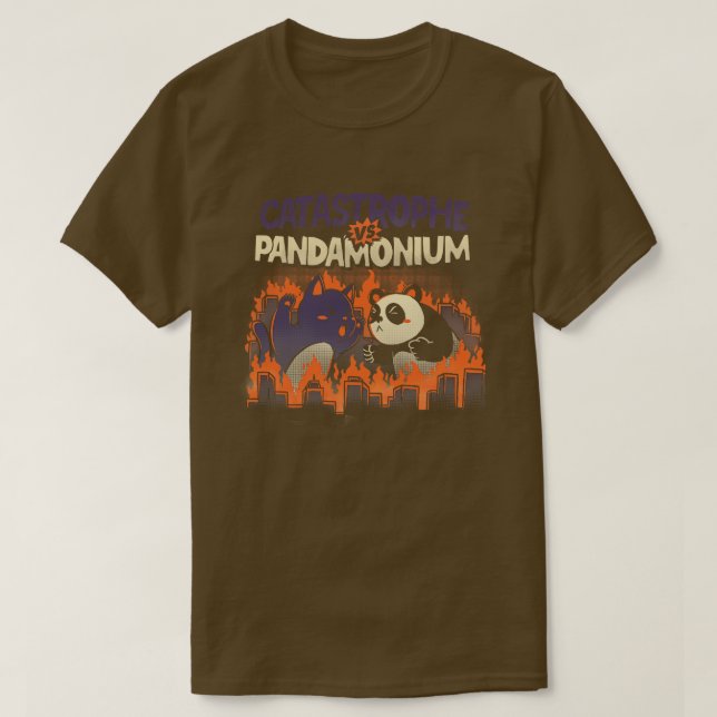Katastrophe VS Pandamonium von Tobe Fonseca T-Shirt (Design vorne)