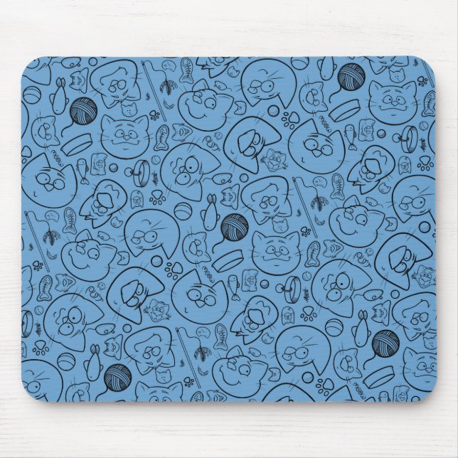 Katastrophenmuschel, blau mousepad (Vorne)