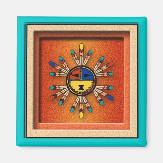 Katchina Sun Face Magnet (Vorne)