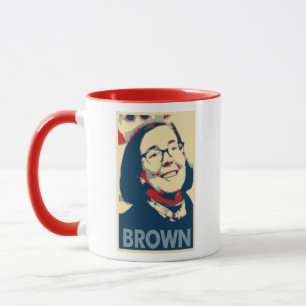 Kate Brown Plakat-politische Parodie Tasse