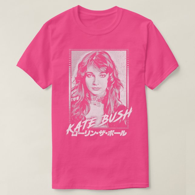 Kate Bush Retro ästhetische Fan Art T-Shirt (Design vorne)