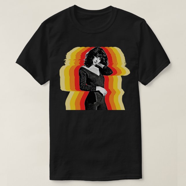 Kate Bush Retro ästhetisches Fantasiedesign T-Shirt (Design vorne)