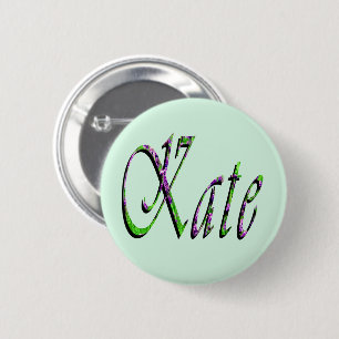 "Kate" Florales Lavendel Kate Name, Button